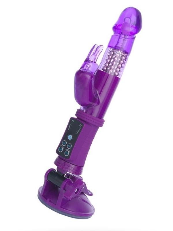 Klitoral Uyarıcı Vibratör TPR Mor 22 cm