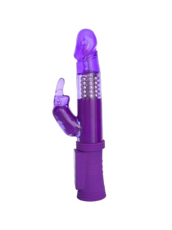 Klitoral Uyarıcı Vibratör TPR Mor 22 cm