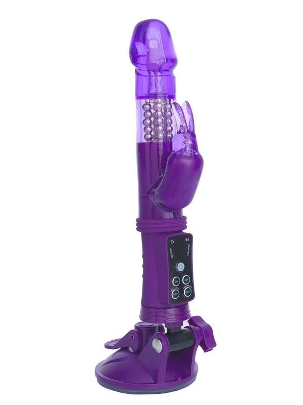 Klitoral Uyarıcı Vibratör TPR Mor 22 cm