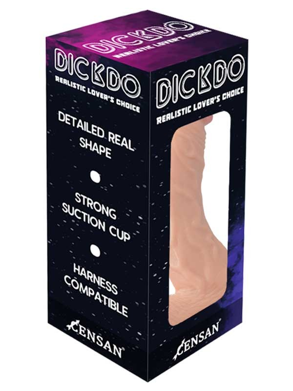 Dickdo Gerçekçi Eğik Dildo Penis 18cm