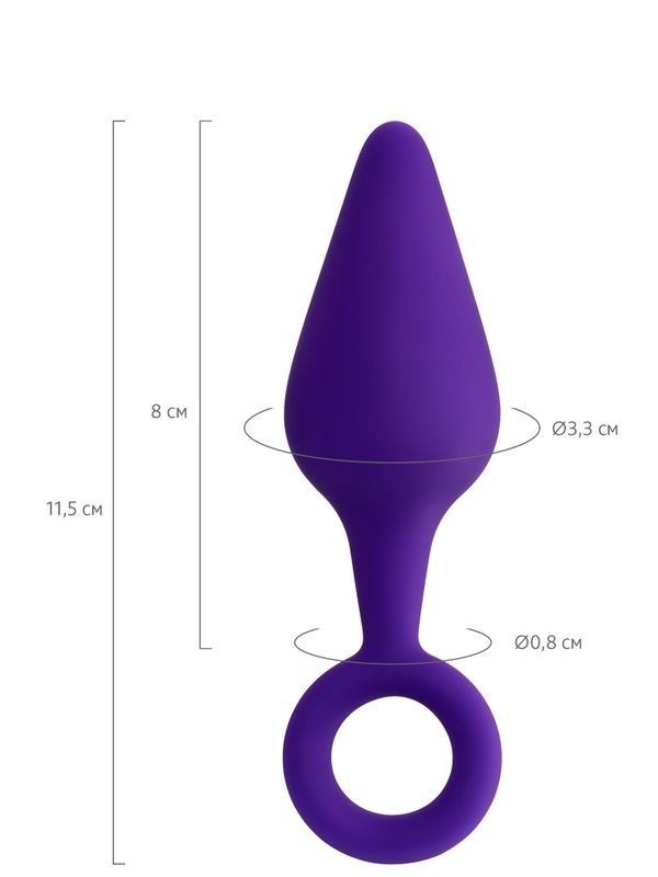 Bung Anal Plug Mor 11,5 cm