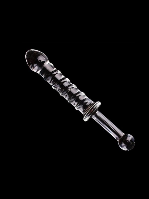 CENSAN 23cm Tırtıklı Cam Dildo